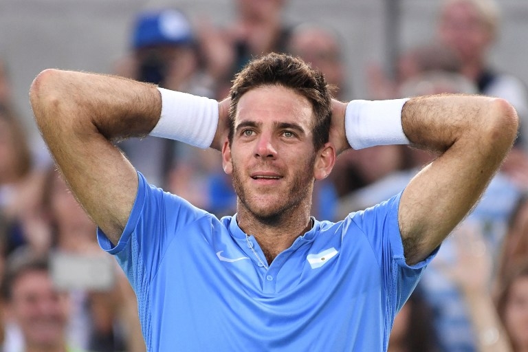 Del Potro vislumbra a medalha garantida. A dúvida é se é de ouro ou prata. | LUIS ACOSTA/AFP