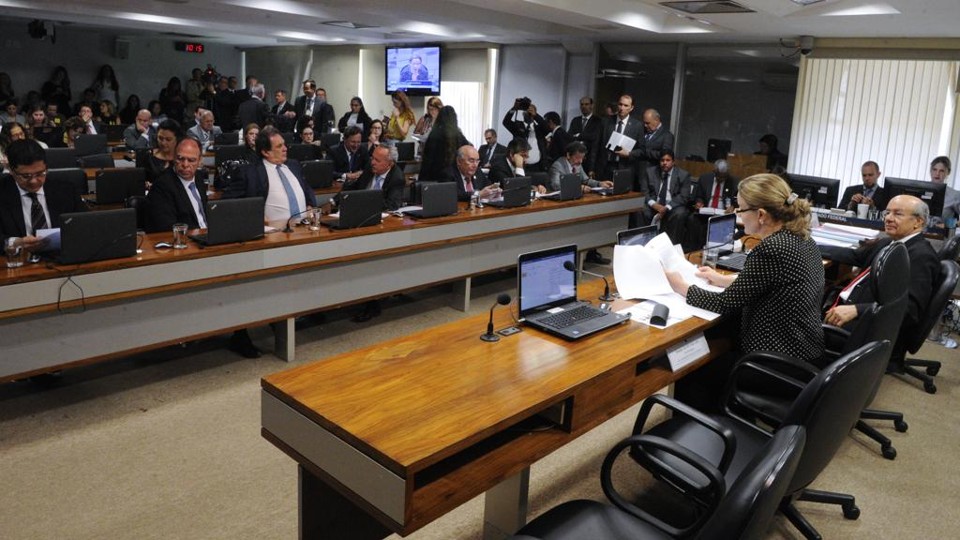 Comissão esquentou embate entre senadores do PMBD e PSDB. | Edilson Rodrigues/Agência Senado