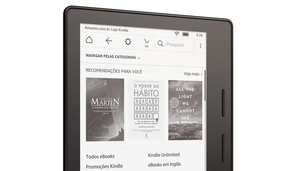Kindle Oasis: próximo da experiência real de um livro | /Divulgação
