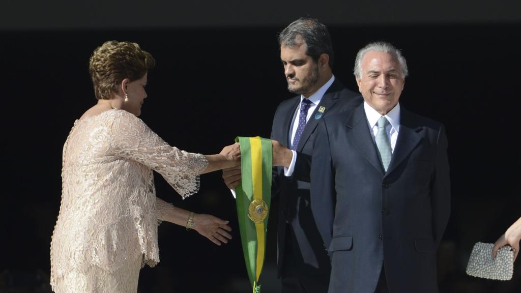 Faixa, comprada em 2007, custou R$ 55 mil e foi usada pela primeira vez pelo ex-presidente Lula. | José Cruz/Agência Brasil