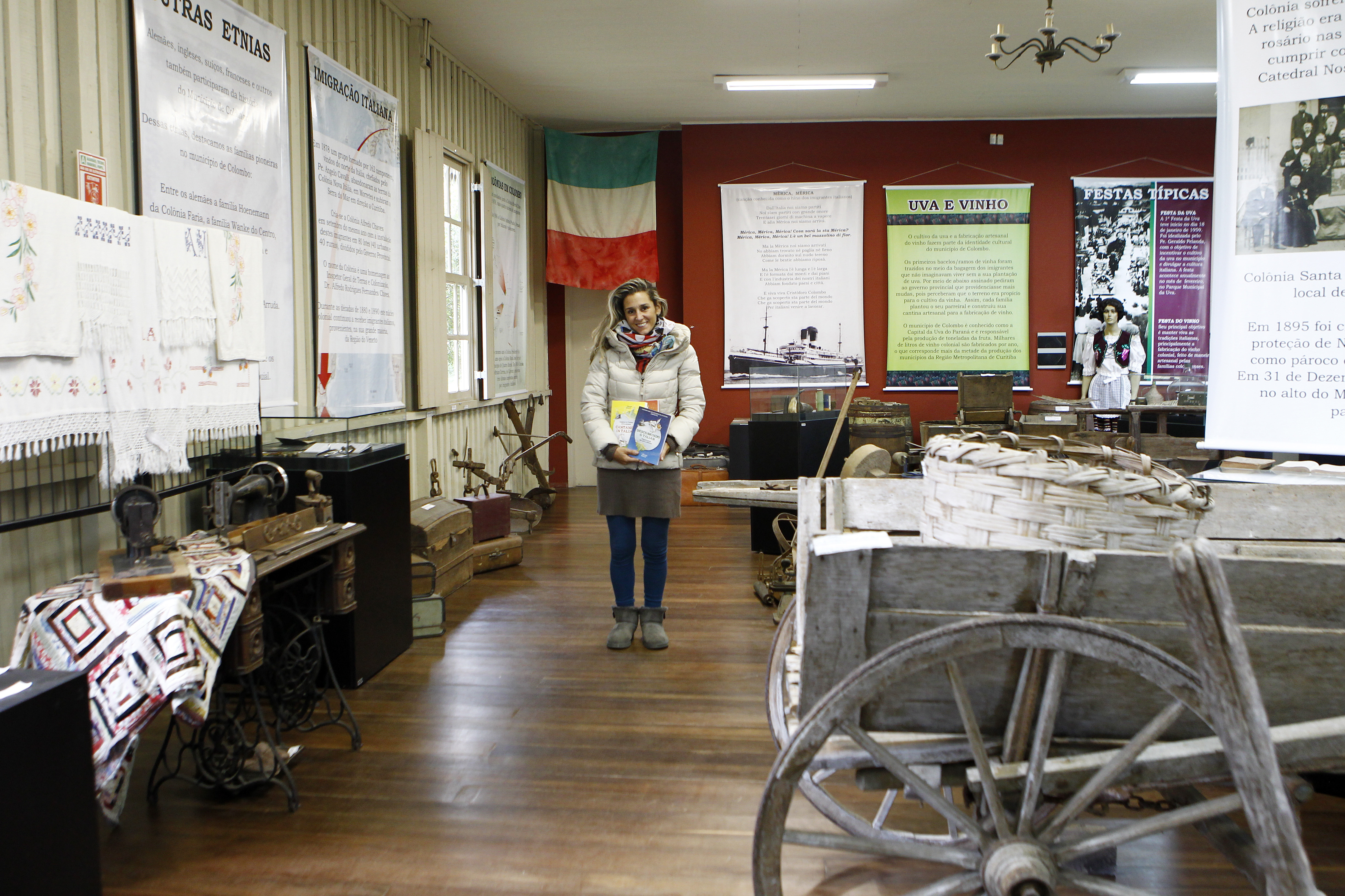 Giorgia Miazzo Cavinato em Colombo: “ língua se cristalizou em Colombo” | Antônio More/Gazeta do Povo