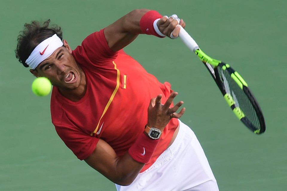 Rafael Nadal despachou o brasileiro Thomaz Bellucci em partida válida pelas quartas de final | JAVIER SORIANO/AFP