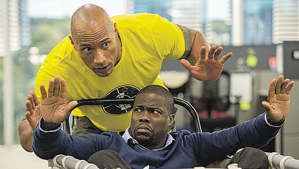 Dwayne “The Rock” Johnson e Kevin Hart em “Um Espião e Meio” | Claire Folger/Divulgação
