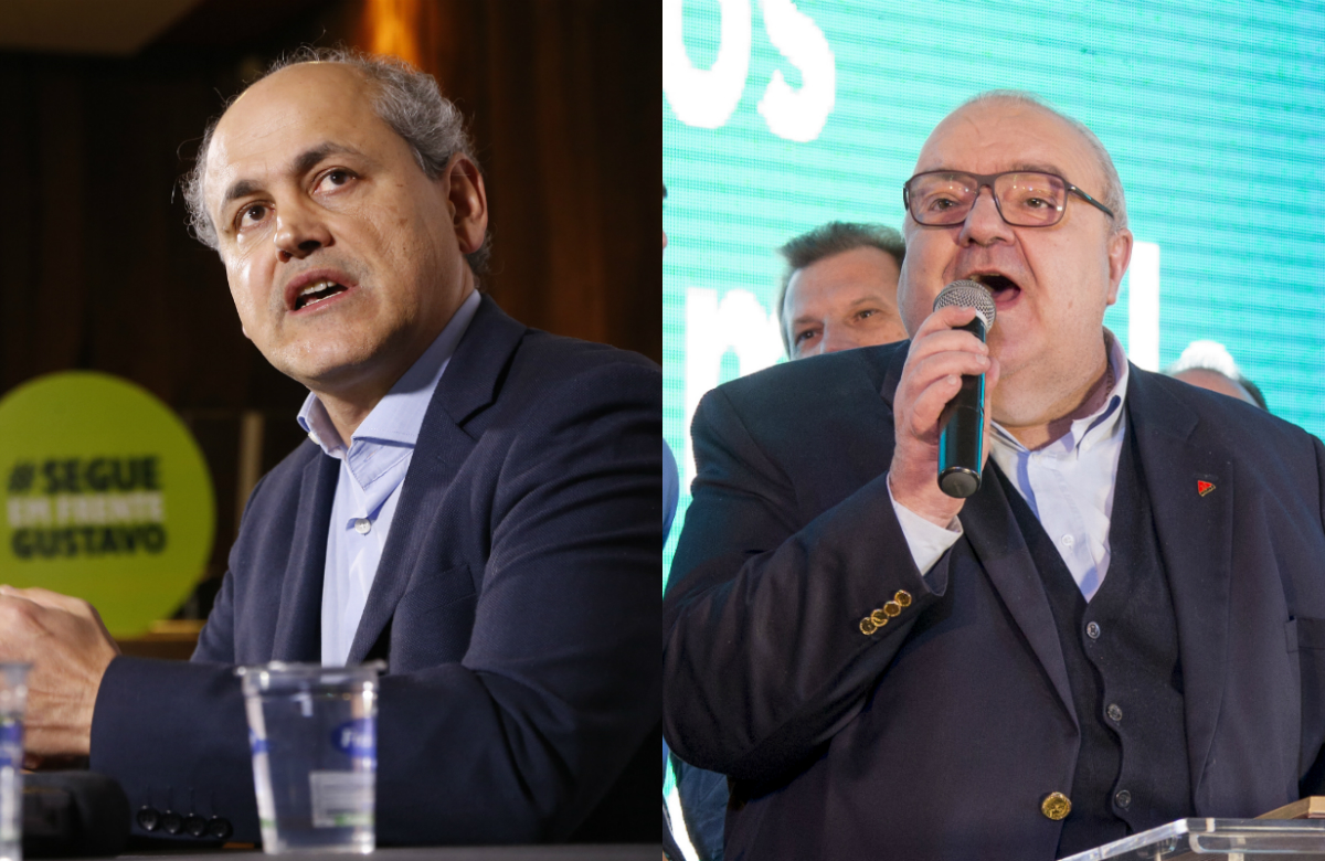 Gustavo Fruet (PDT, à esq.) e Rafael Greca (PMN) | Montagem Hugo Harada/Gazeta do Povo