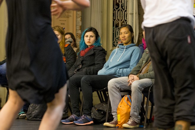 Cena do primeiro ensaio aberto do espetáculo | Hugo Harada/Gazeta do Povo