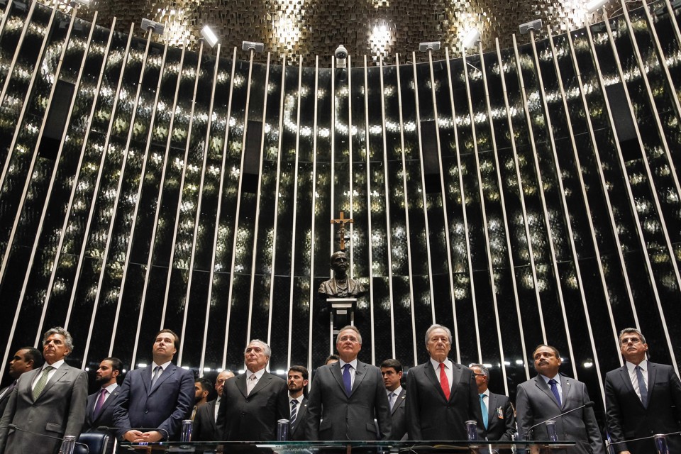 Cerimônia no Senado marcou a posse de Michel Temer como presidente da República | Beto Barata/Presidência da República