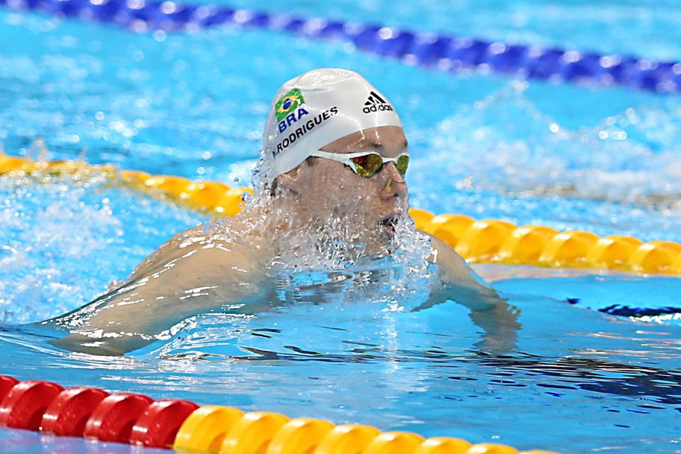 Henrique Rodrigues ficou apenas com o nono tempo nas eliminatórias para os 200 m medley. | Albari Rosa/Gazeta do Povo