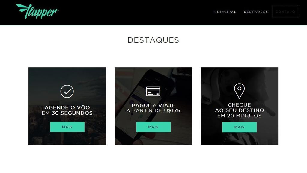 A Flapper funciona como uma intermediadora que tenta achar, de forma rápida, um ocupante para assentos vazios de táxiis aéreos.