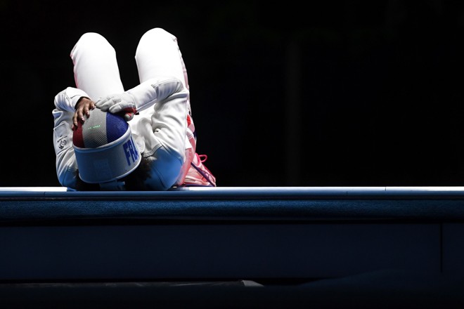 Lauren Rembi , da França. | KIRILL KUDRYAVTSEV/AFP