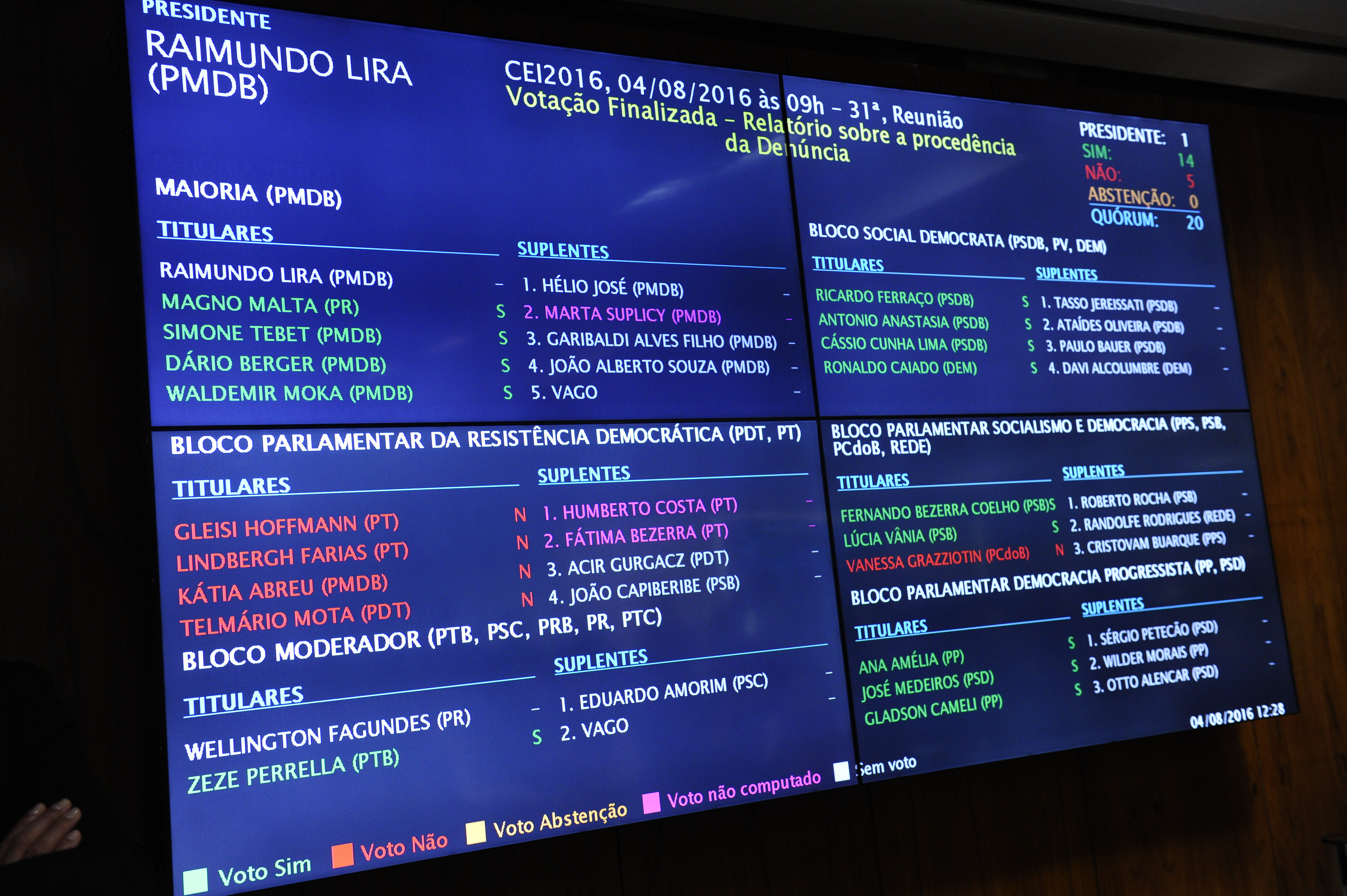 Aprovação de parecer já era esperado na Comissão Especial do Impeachment no Senado. | Marcos Oliveira/Agência Senado