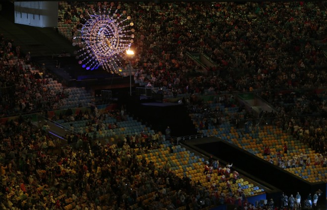 Pira olímpica no Maracanã | Albari Rosa/Gazeta do Povo