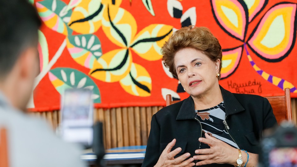 Dilma fala durante a entrevista à revista ‘Fórum’ | Roberto Stuckert Filho/PR