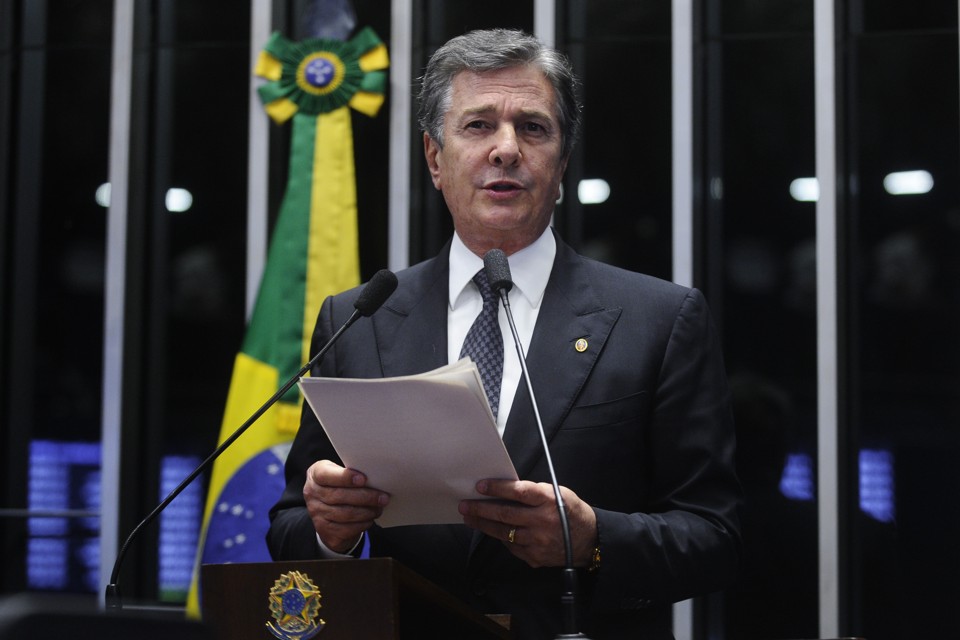 Fernando Collor discursou | Moreira Mariz/Agência Senado