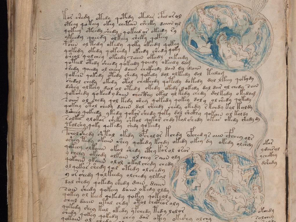 Página do manuscrito Voynich: especialista em decifrar códigos da Segunda Guerra Mundial dedicou 30 anos de sua vida para desvendá-lo. Não deu em nada | Biblioteca Beinecke/Yale