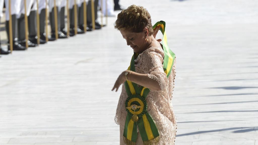 Faixa presidencial está guardada incompleta no cofre do cerimonial da Presidência. | Divulgação/Fotos Publicas