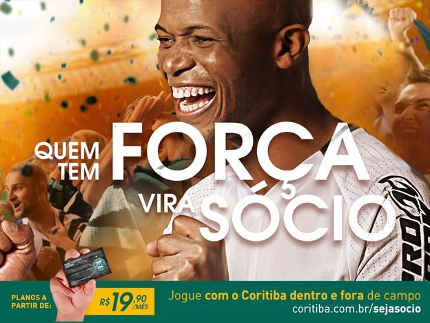 Uma das peças publicitárias do Coxa para o novo plano de sócios. Torcedor é garoto propaganda. | /