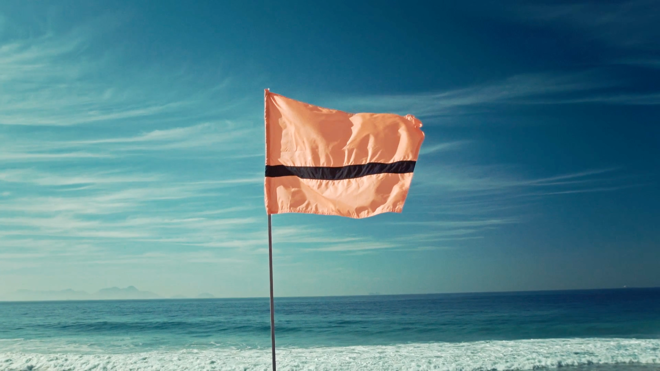 Bandeira criada por dupla de publicitários curitibanos para a equipe de refugiados da Rio-2016. | The Refugee Nation