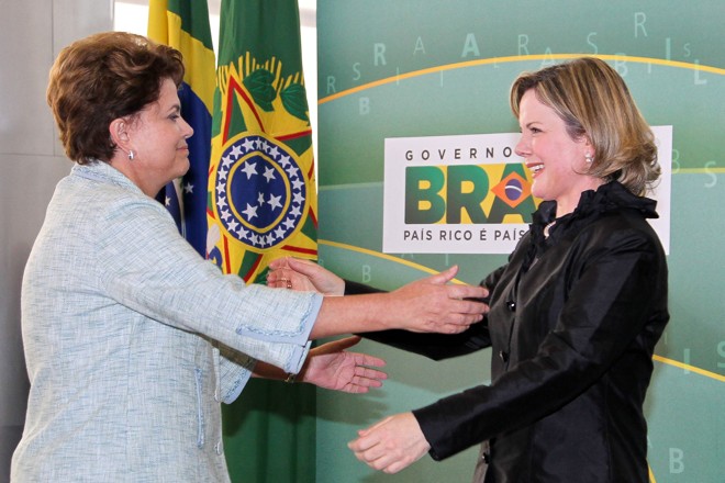 Ex-presidente durante cerimônia de posse da Ministra-Chefe da Casa Civil , Gleisi Hoffmann, em 2011. | Roberto Stuckert