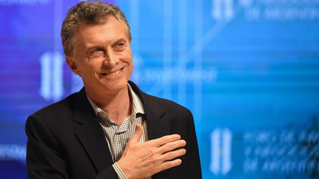 Presidente argentino Mauricio Macri durante fórum de negócios na capital do país, nesta semana | EITAN ABRAMOVICH/AFP