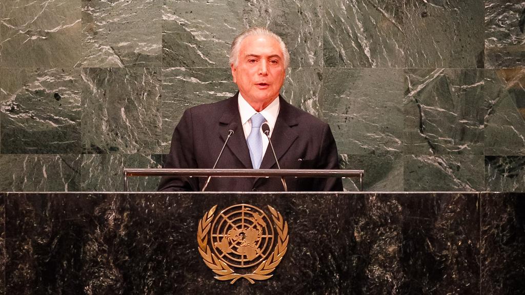 Michel Temer abriu a Assembleia Geral da ONU em Nova York. | Beto Barata/PR