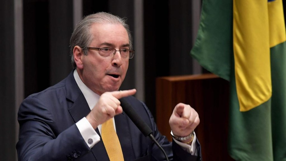 Mandato de Eduardo Cunha foi cassado por 450 votos a 10 nesta segunda-feira (12). | Evaristo Sá/AFP