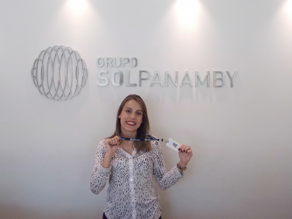 A trainee Beatriz Martins Lopes Amorim estudou três dias para gravar seu vídeo de apresentação | Divulgação Grupo SolPanamby/
