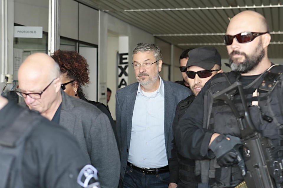 Palocci, no dia de sua prisão em Curitiba | Albari Rosa/Gazeta do Povo/Arquivo