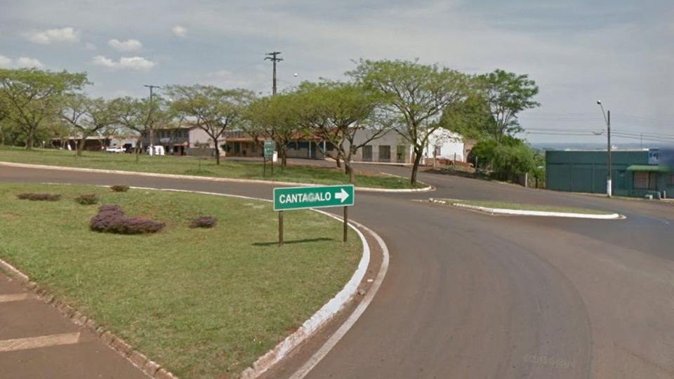 Trevo de entrada de Cantagalo | Reprodução/Google Street View