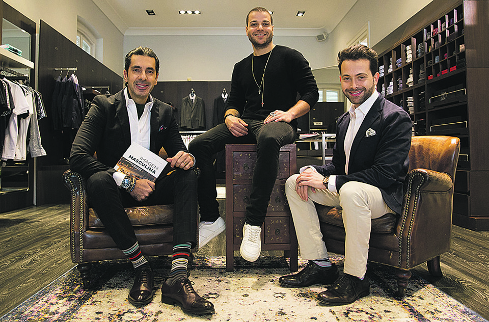 Alexandre Taleb, Guto Köech e Adriano Barbosa (da esq. para a dir.) estão lançando o projeto Universo Masculino – Moda, Comportamento e Lifestyle, uma série de encontros para levar informação aos homens que querem saber mais sobre estilo. | Prospiter