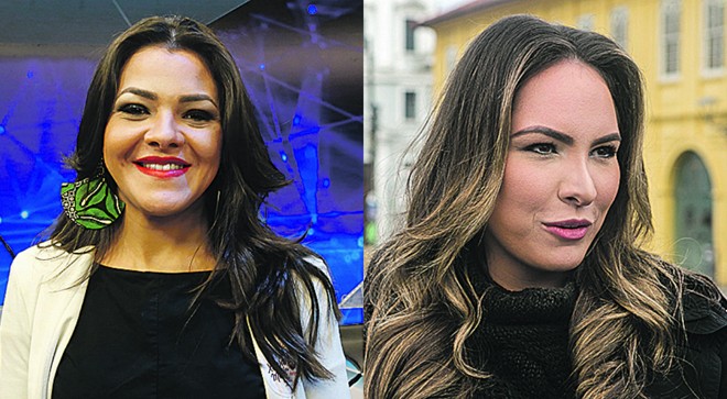 Disputa pela prefeitura de Curitiba tem duas mulheres: Xênia Mello (à esq.) e Maria Victoria | Pedro Serápio e Marcelo Andrade/Gazeta do Povo