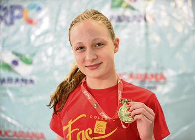 Laura Paludo, de 14 anos, vai participar dos Jogos Escolares pela terceira vez. | Leila Nunes/Divulgação