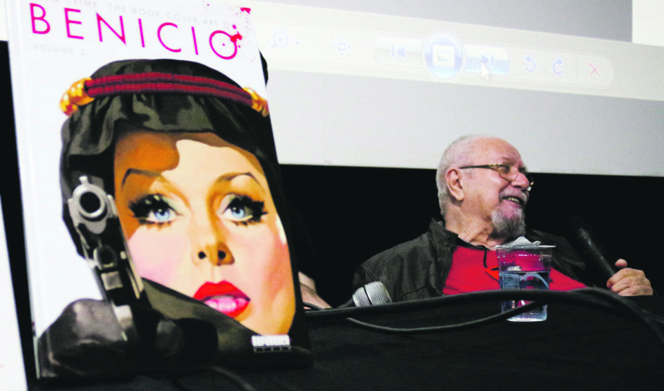 O gaúcho José Luiz Benício, que ilustrou centenas de cartazes de cinema nos anos 1970, lotou a plateia do Cine Guarani em sua palestra e foi tema de uma das 13 exposições montadas no Museu Municipal de Arte durante a Bienal de Quadrinhos, que encerrou ontem com recorde de público. | Flavio Rocha