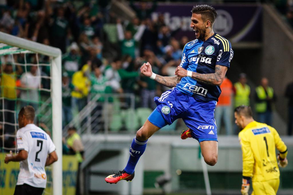 Rafael Marques fez o segundo gol do Palmeiras contra o Botafogo. | Ale Vianna/Eleven/Folhapress