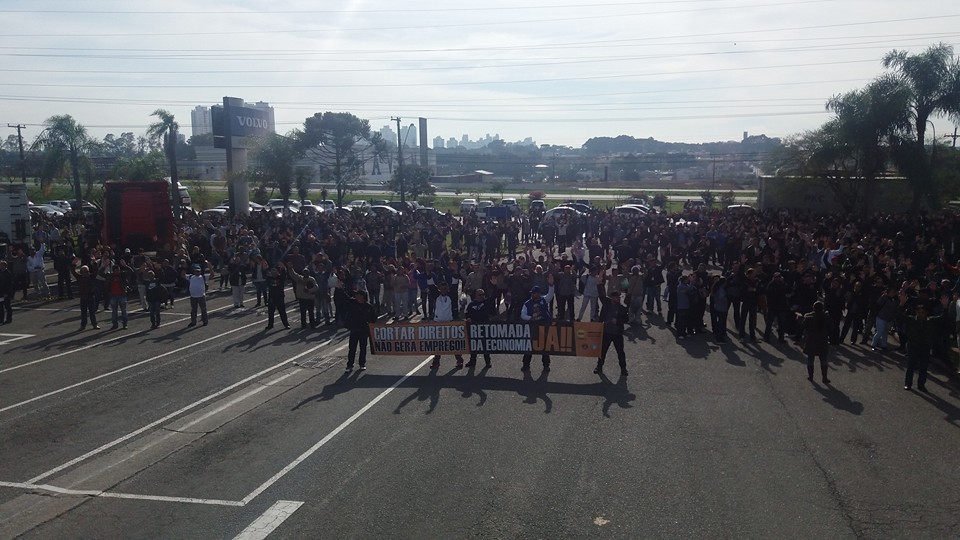 | Sindicato dos Metalúrgicos da Grande Curitiba/Reprodução Facebook
