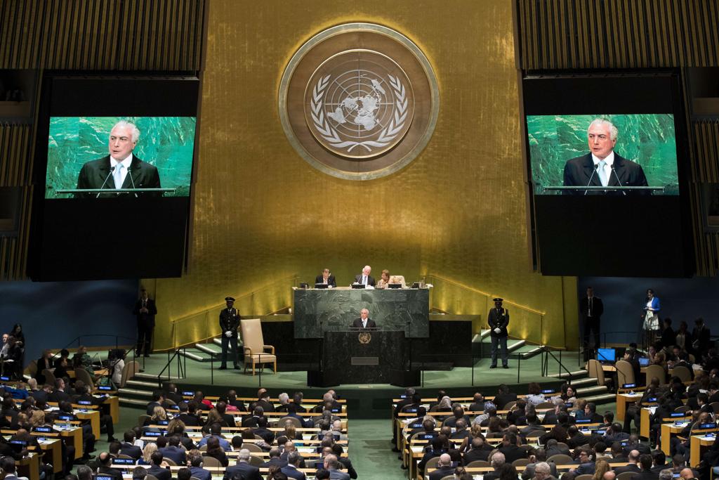 Temer discursa na Assembleia Geral da ONU | Drew Angerer/AFP