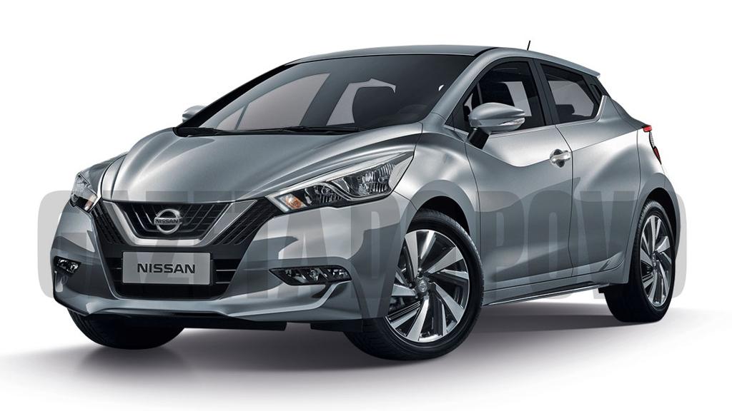 Essa é a projeção de como ficará o novo Nissan March . | Projeção/João Kleber Amaral