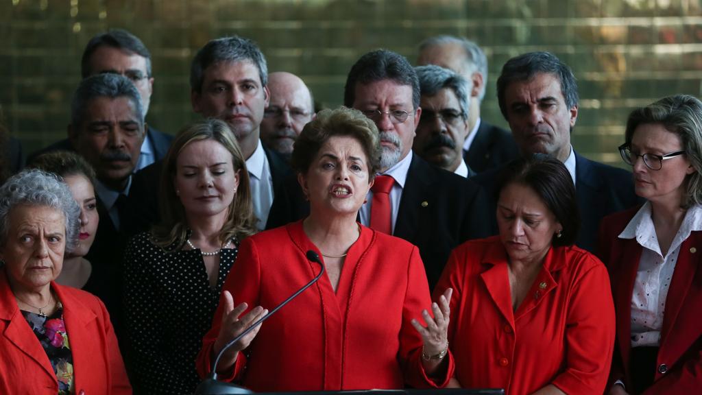Dilma discursa após perder o mandato | José Cruz/Agência Brasil