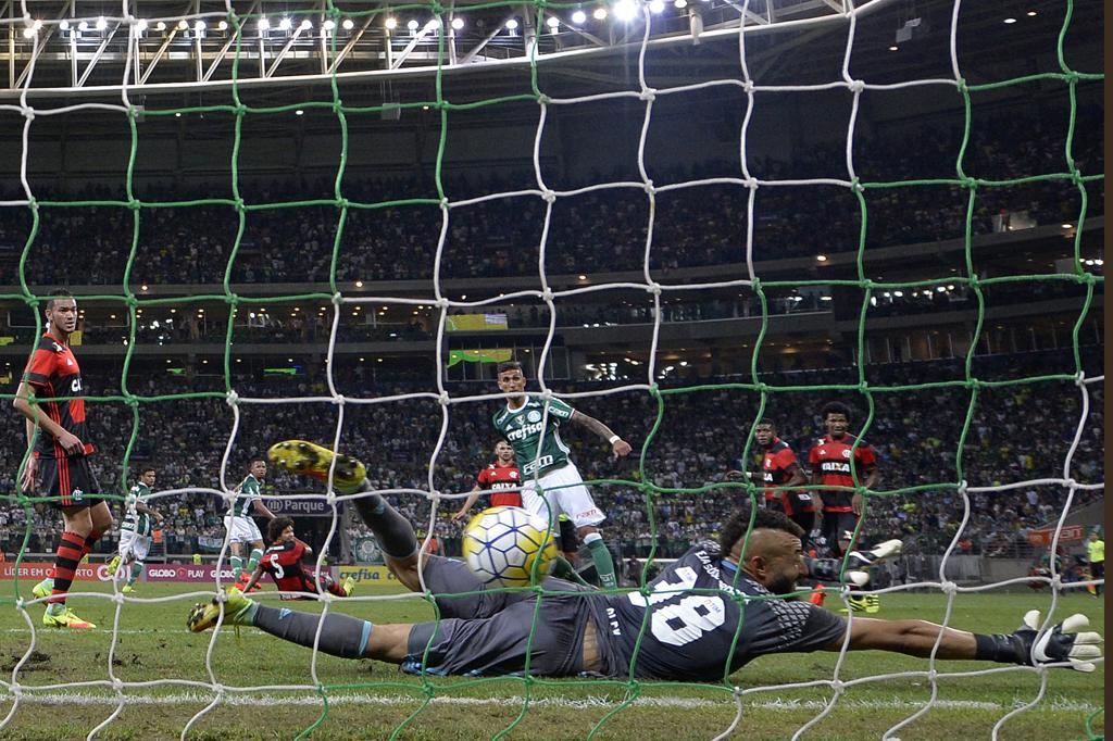 Gabriel Jesus marcou o gol de empate do Palmeiras contra o Flamengo. | MAURO HORITA/ESTADÃO CONTEÚDO