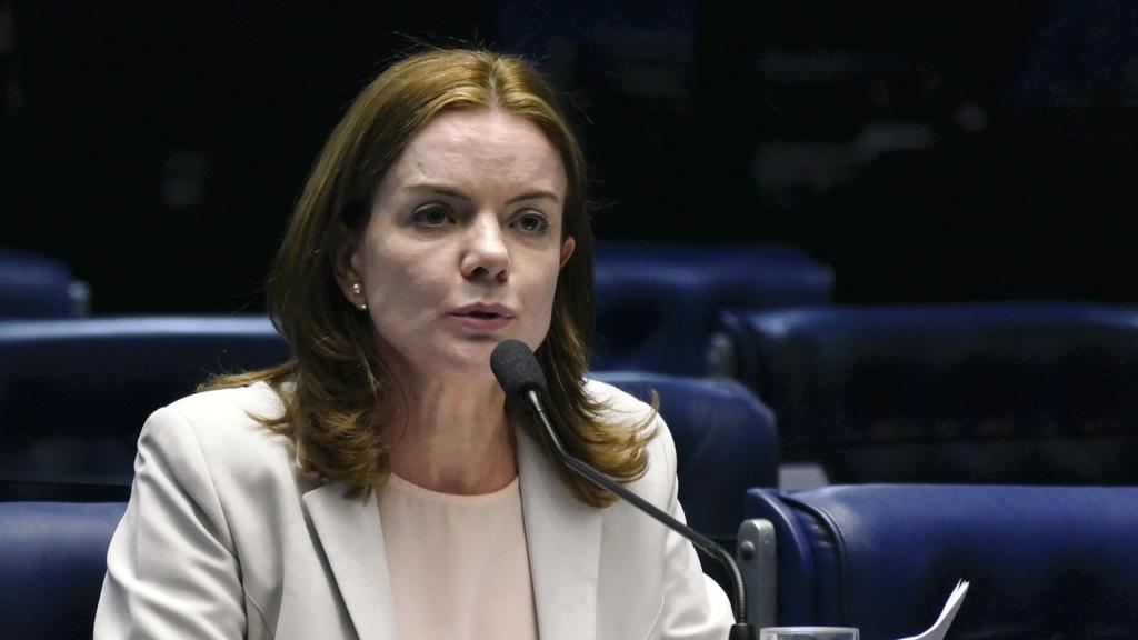 Gleisi Hoffmann recebeu a reportagem da Gazeta do Povo na última quarta-feira (27). | Roque de Sá/Agência Senado