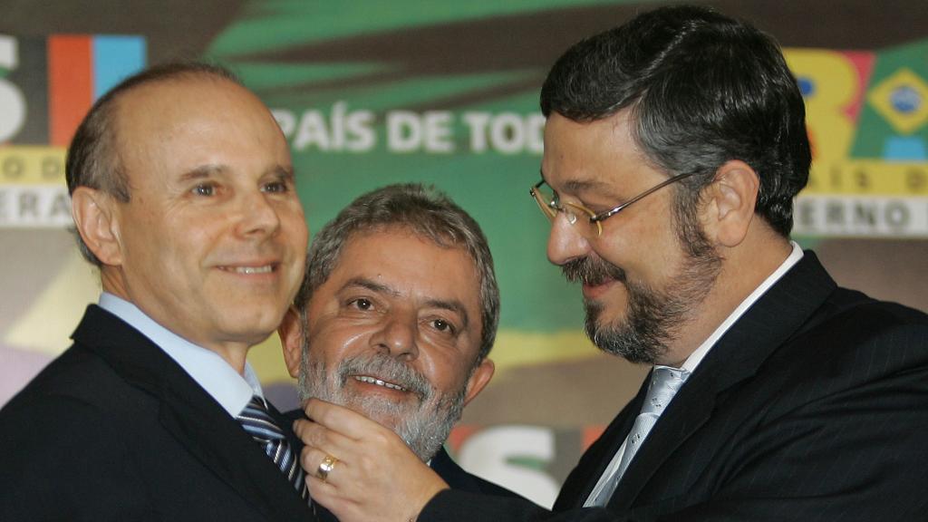 Guido Mantega e Antonio Palocci foram ministros de Lula. | Ricardo Stuckert/PR