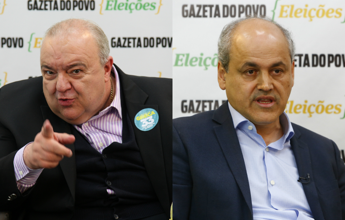 Greca (à esq.) e Fruet | Montagem - Henry Milléo/Gazeta do Povo