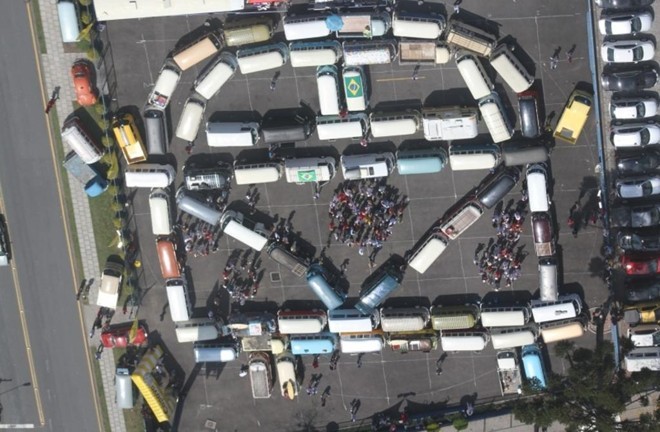 A inconfundível frente do modelo em 2012. |