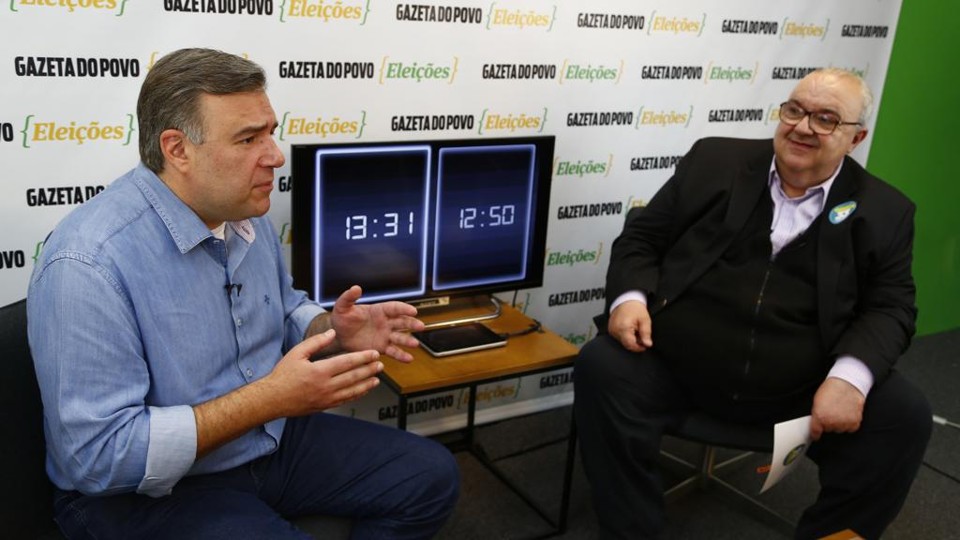 Ney Leprevost (PSD) e Rafael Greca (PMN) responderão a perguntas de empreendedores. | Henry Milleo/Gazeta do Povo