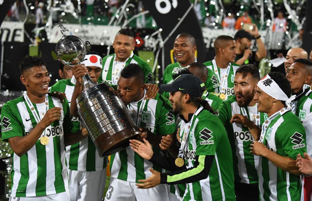 Atlético Nacional levantou a taça da Libertadores em 2016. | /AFP
