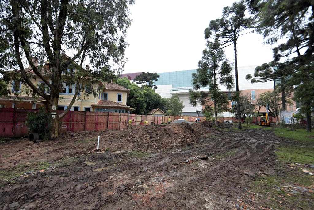 O “Parque” Bosque do Gomm, atualmente em obras, deve ser o primeiro a ter uma administração conjunto entre prefeitura e comunidade em Curitiba. | Albari Rosa/Gazeta do Povo