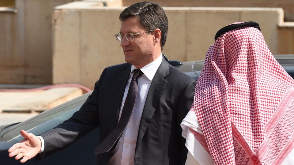O ministro de Energia da Rússia, Alexander Novak, em Riad, na Arábia Saudita, para o encontro da Opep | Fayez Nureldine/AFP
