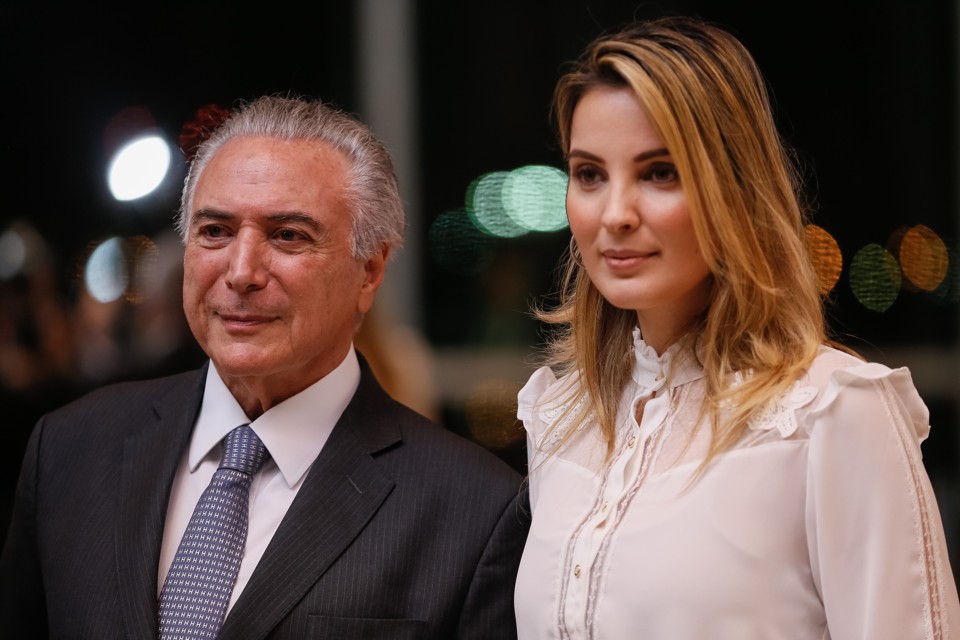 Marcela Temer deve acompanhar presidente na viagem à Índia e ao Japão Temer e Marcela | Beto Barata/Presidência da República