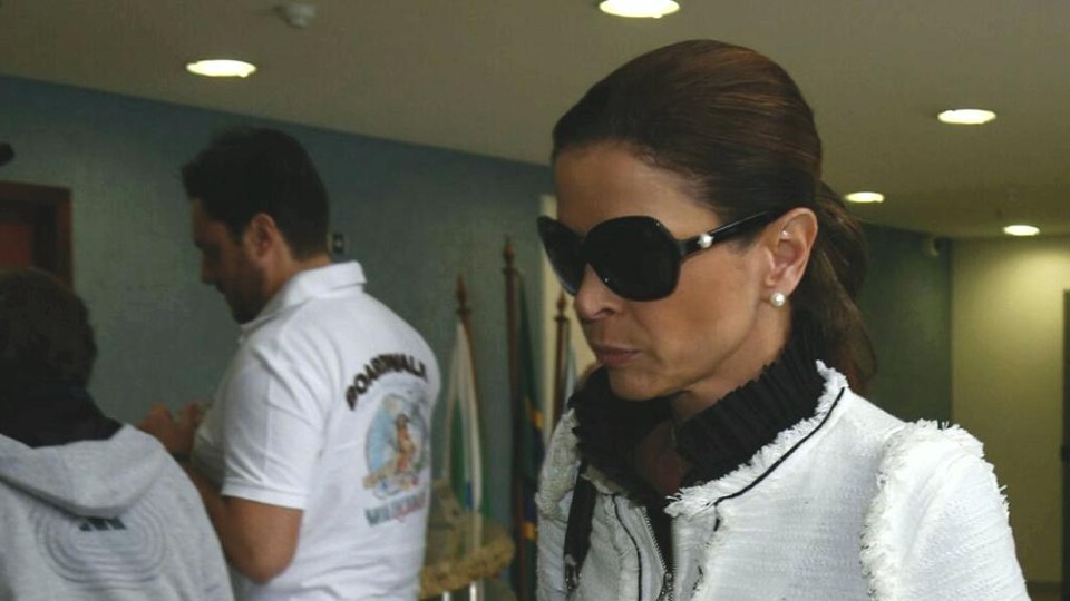 Cláudia Cruz não quis falar com a imprensa. | Aniele Nascimento/Gazeta do Povo