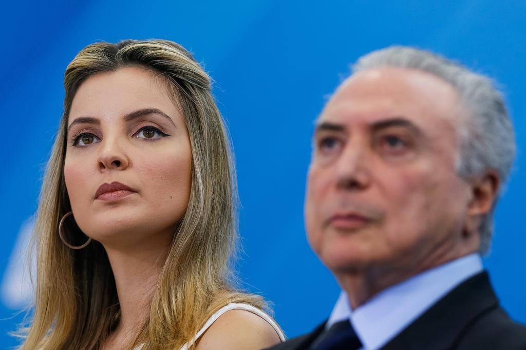 Marcela Temer foi chantageada por hacker para que não divulgasse fotos íntimas e áudios. | Beto Barata/PR