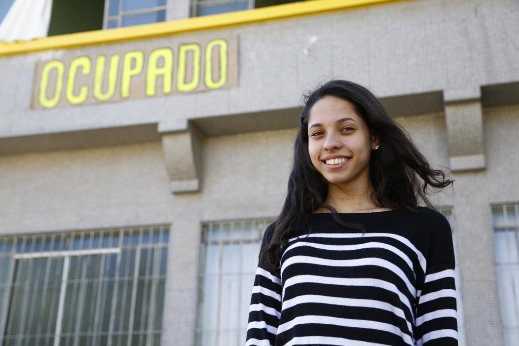 Um dia depois de discursar, Ana Júlia retomou atividades na ocupação | Henry Milleo/Gazeta do Povo